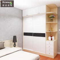 Kono Shijia wardrobe sliding door Large wardrobe Bedroom sliding door assembly plate economical simple modern customizable