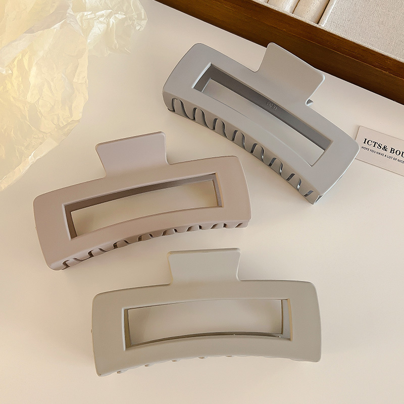 images 12:Superlarge hair clamp female 2023 new hair volume multiple hair clip high-sense head shark clip headdress