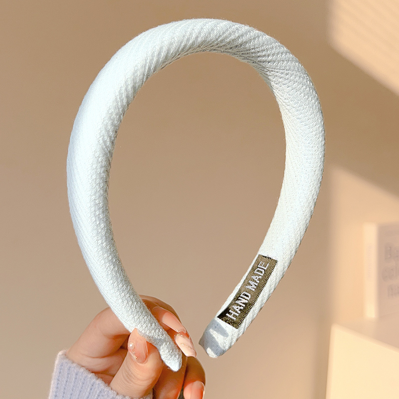 images 17:Mori's high-cranial blue hair hoop female 2023 new lily departure bundle gas wash face hair stamped hair hoop