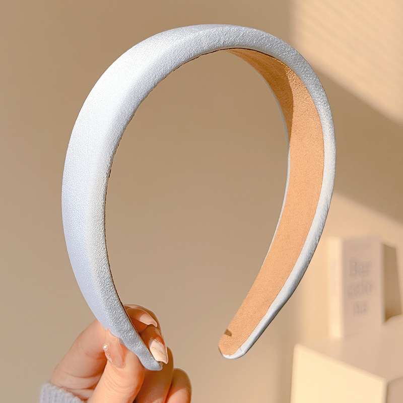 images 11:Mori's high-cranial blue hair hoop female 2023 new lily departure bundle gas wash face hair stamped hair hoop