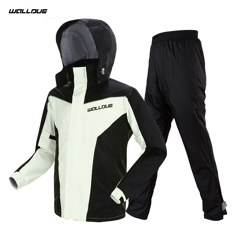 Raincoat rain pants set adult split raincoat men's motorcycle riding full body rainstorm waterproof ultra thin raincoat
