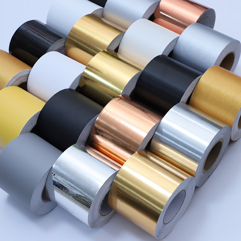 Thickened Skirting wall sticker Imitation Metal Color Stickers Glass Door Frame Stainless Steel Aluminum Alloy Renovated Trim