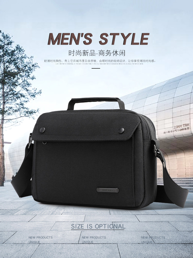 Aotian Men's Bag Oxford Cloth Shoulder Bag Men's Diagonal Bag Fashion Trend Personality Casual Small Satchel Waterproof Sports Small Bag