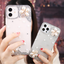Apple 12 new mobile phone case 2021 goddess net celebrity limited edition advanced sense twelve pormax with diamonds all-inclusive anti-drop transparent protective case for iphone11pro max