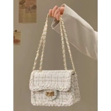 Летняя универсальная сумка через плечо, цепь, в стиле Шанель, изысканный стиль, на одно плечо