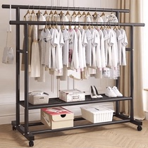 Simple coat rack floor-standing bedroom cool clothes drying rack indoor pole balcony home drying clothes collecting and hanging clothes
