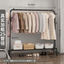 Indoor coat rack mobile balcony clothes rack floor-standing simple clothes hanger floor-standing household simple clothes drying rack vertical