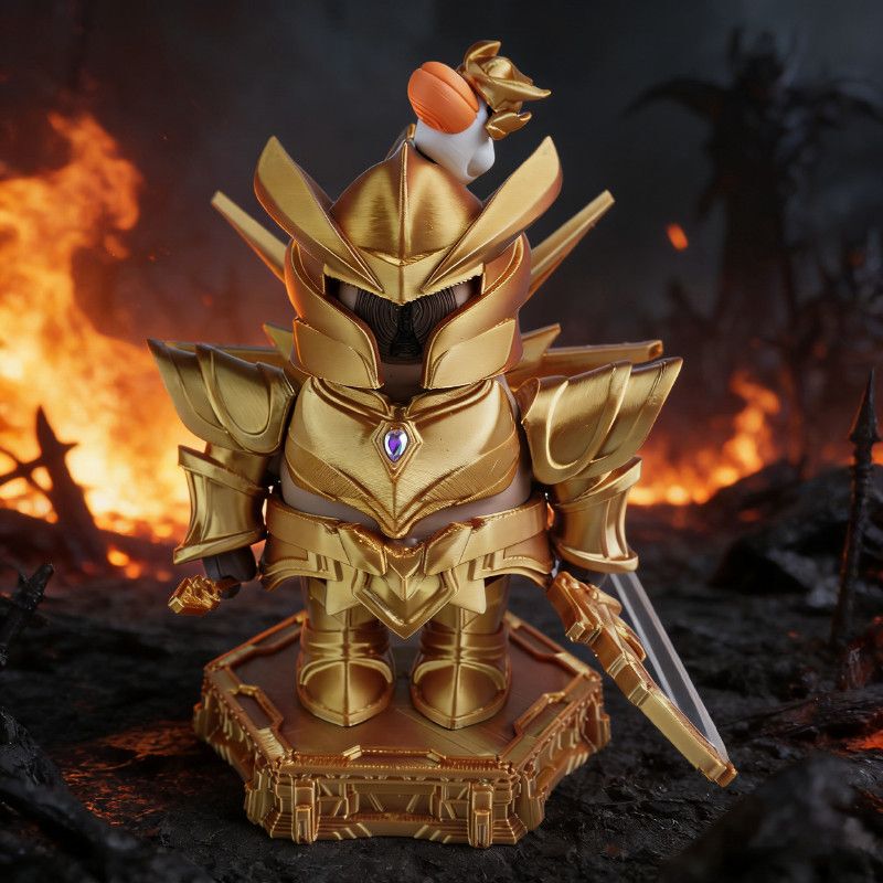 [Original] 3D Printed Capybara Heavy Pig King Saint Seiya Trendy Toy Figurine from a Certain Powerful Factory