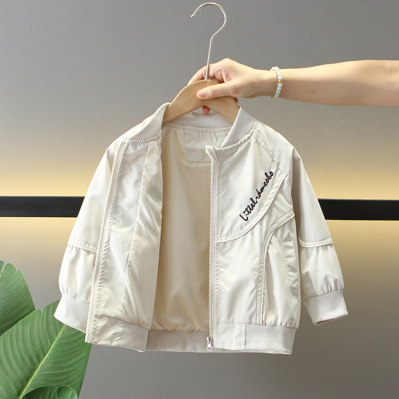 Boys' Jacket Autumn 2026 New Korean Style Handsome Spring and Autumn Baseball Jacket Cool Children's Jacket