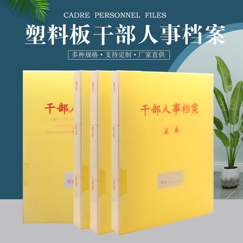 Factory direct sales pp plastic cadre personnel file personnel file party member file employee file support customization