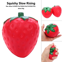 Simulation of large strawberry strawberry model slow rebound cabinet home interior decoration photography props decompression