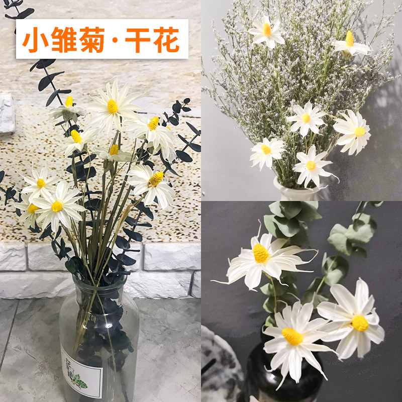 Oncidium dry flower bouquet small fresh living room home decoration decoration immortal flower shooting props small daisy