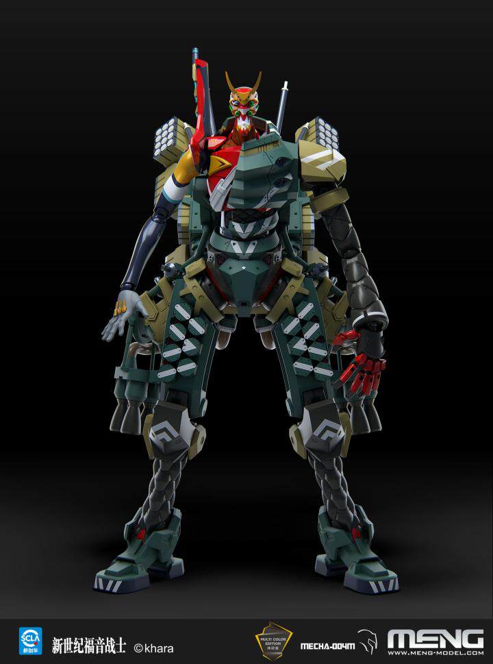 товар из китая meng mecha-004m 新世纪福音战士新2号机α（纯色版）现货