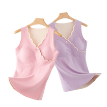 Pregnant womens breastfeeding vest sling maternal breastfeeding-free underwear special for autumn and winter warm and velvet during pregnancy