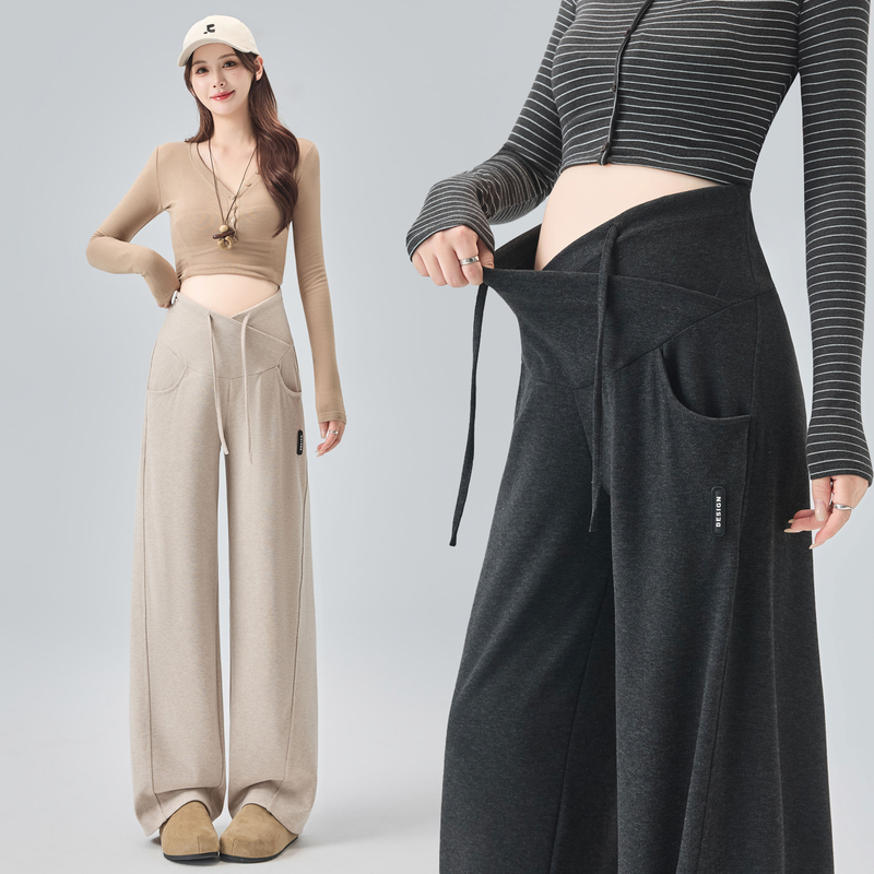 Maternity Pants for Autumn and Winter, Thickened, Non-Constricting, Suitable for Early and Late Pregnancy, 2026 New Style, Plus Size, Casual Wide-Leg Pants, Winter Wear Maternity Pants for Autumn and Winter, Thickened, Non-Constricting, Suitable for Early and Late Pregnancy, 2026 New Style, Plus Size, Casual Wide-Leg Pants, Winter Wear