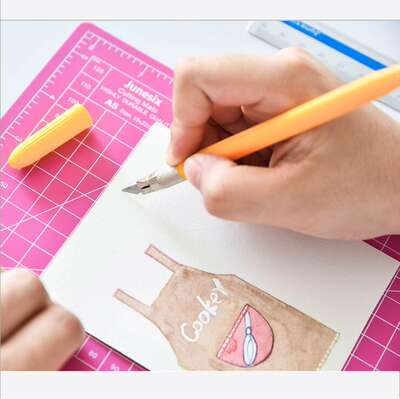Journal-making tools, punch, engraving knife, pad, pen-shaped scissors, ruler, stickers, storage book, tape, sorting board, loose-leaf zipper bag