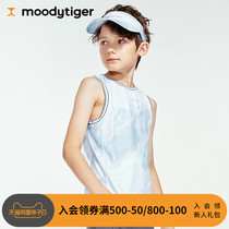 moodytiger boy vest 2021 summer breathable sleeveless thin cool inner wear sports childrens vest men