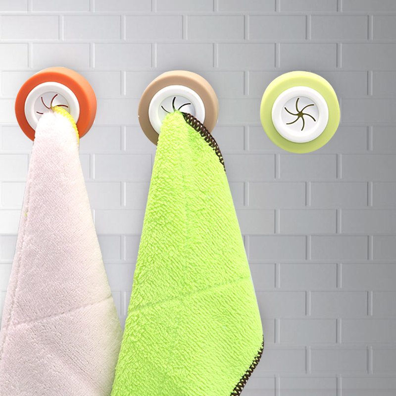 Creative towel storage artifact kitchen rag storage clip-free self-adhesive cosmetic room towel storage without trace clip