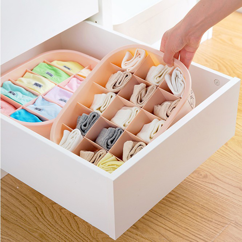 Underwear containing box wardrobe Interior Sorting socks Underpants bra Underwear Box Home plastic Drawers Contained