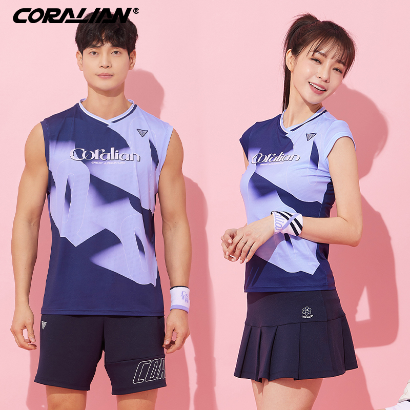 Kelian Badminton Clothing Women's Sleeveless Top New Korean Breathable Quick-Drying Men's and Women's Couple Fashion Sports Suit