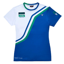 Kerian badminton clothing womens 2024 new Korean breathable quick-drying summer mens and womens short-sleeved tops sportswear