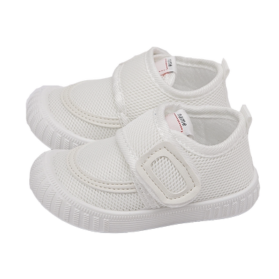 幼儿园室内鞋宝宝小白鞋男女儿童网鞋帆布鞋演出鞋防滑软底春秋季