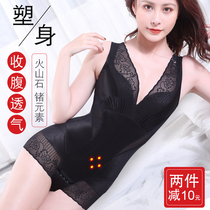 Postpartum body sculpting womens pantyho Summer thin belly beauty slimming slimming fat burning enhanced version of the tunic