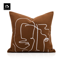 Berlos light and luxurious Room Sofa Living-room Nordic Minimalist Modern Orange Lean by bag floating window Pillow Headbed Cushions