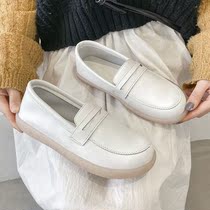 Nurse Shoes Children Soft-bottom 2021 New Casual 100 Hitch Students A Foot foot Lazy People Little White Shoes Women Plus Suede Winter