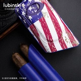 LUBINSKI Увлажняющий портативный чехол, кожаный высококлассный портсигар