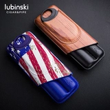 LUBINSKI Увлажняющий портативный чехол, кожаный высококлассный портсигар