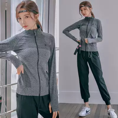 Yoga women's professional sports suit Gym Net Red fashion thin autumn and winter quick-drying clothes casual long sleeve running