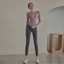 Yoga Consuit Womens Autumn Winter Lean Running Outdoor Sports Suit Fitness Room Speed Dry Sensation Web Red High End Fashion