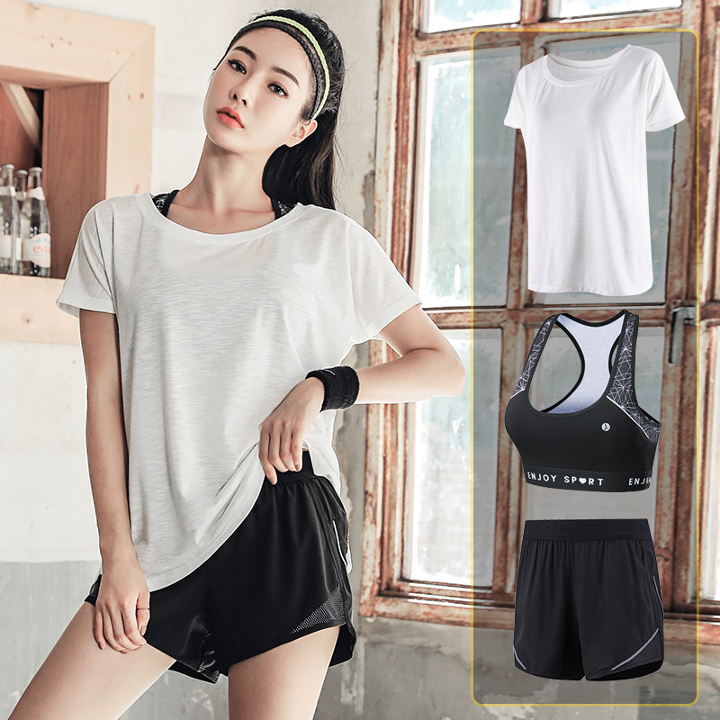 High-end Sports Suit Women Summer School Yoga Clothes Sexy Shorts Outdoor Running Fitness Speed Dry Fashion Nets Red