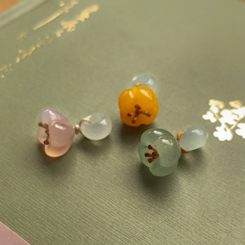 Natural nanhong beads jewelry accessories diy bracelet bracelet pendant bagel jade osmanthus small handmade