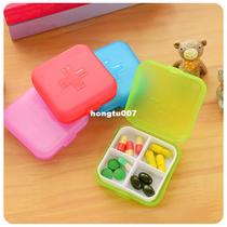 1pc Portable 4 Grids Pill Box Drug Tablet Medicine Storage H