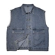 Áo khoác denim nam xu hướng đẹp trai vest vest retro dụng cụ thắt lưng lỏng lẻo BF Hong Kong phong cách áo khoác mùa xuân - Dệt kim Vest