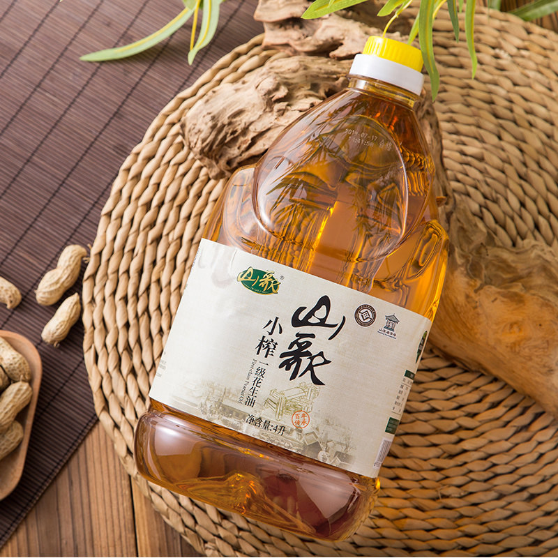 非物质文化遗产 山东老字号 山歌 糊香工艺 小榨花生油 4L 天猫优惠券折后¥99包邮(¥129-30)
