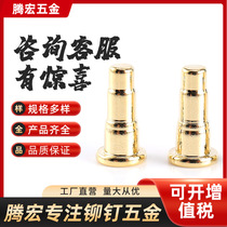 Non-standard special-shaped hollow copper rivets multi-position cold heading processing stainless steel aluminum and copper cross step rivets