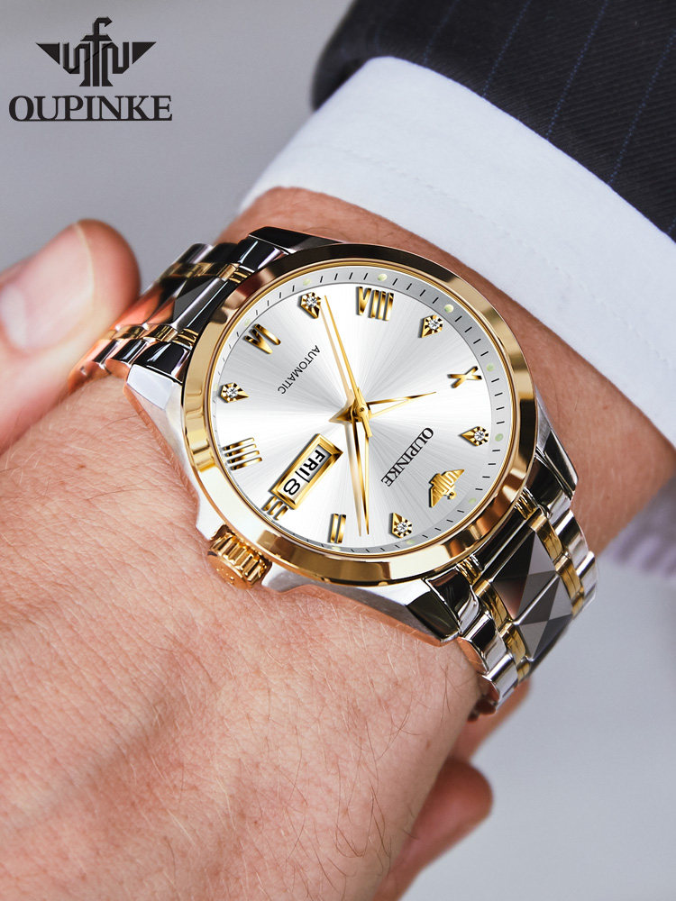 Swiss Oupinke Watch Brand Genuine Men's Watches Men's Mechanical Watches Fully Automatic Men's Business Watches Top Ten