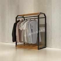 Clothing store standard display rack Nakajima rack display table Simple rectangular floor-to-ceiling cabinet metal promotional shelf