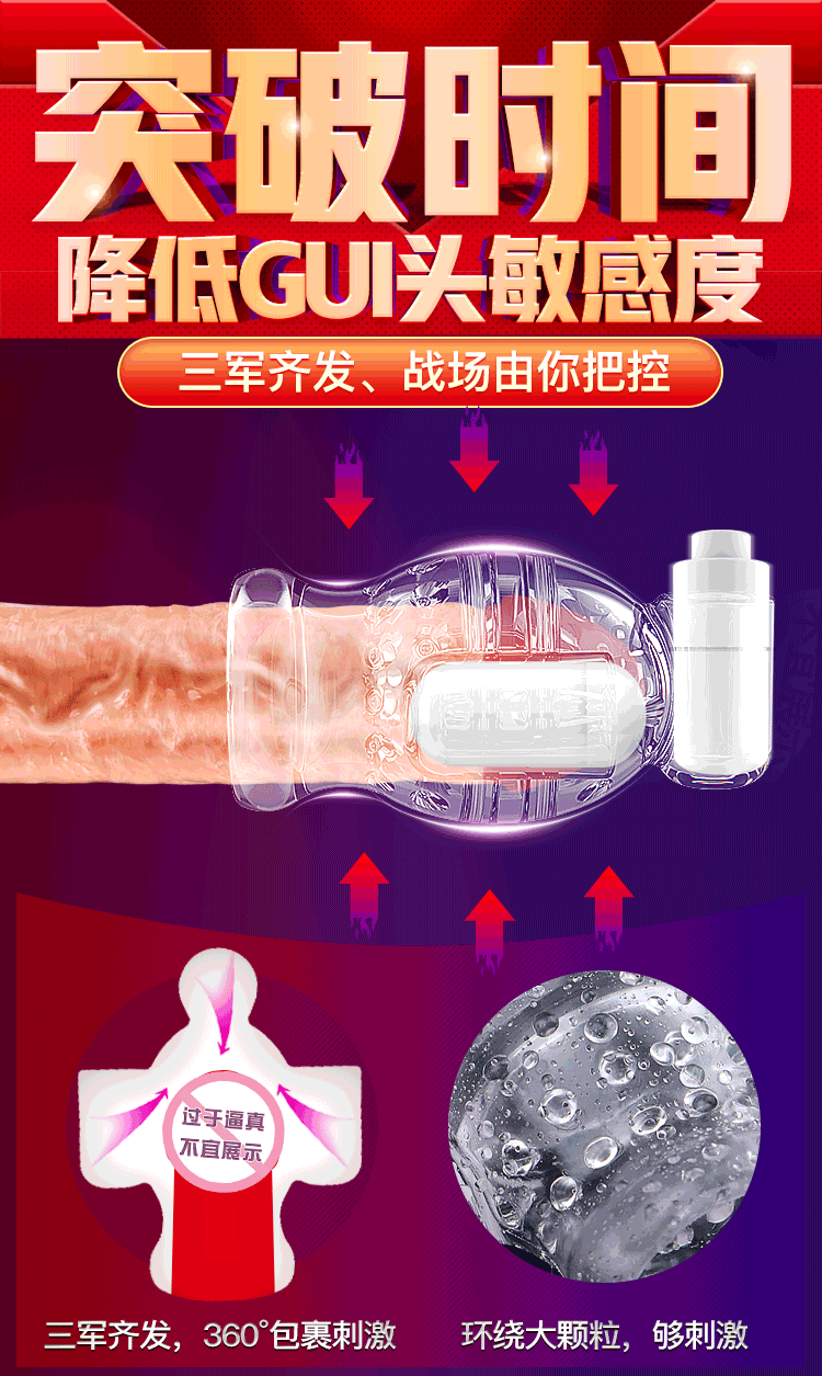 男用脱敏锻练飞机杯 提高耐力 私密发货 图3