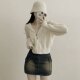Korean style hooded knitted cardigan for women in autumn and winter new zipper design niche short style versatile sweater jacket