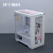 Xingu Zhigu 3 adolescent chassis glass side of the transparent sound water cooled ATX desktop cartoon sticker blowing snow
