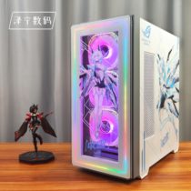 Xin Valley Straight Man 360 Case Glass Side Through Water Cooled ATX Desktop Custom Cartoon DIY Stickers Up To Blow Snow