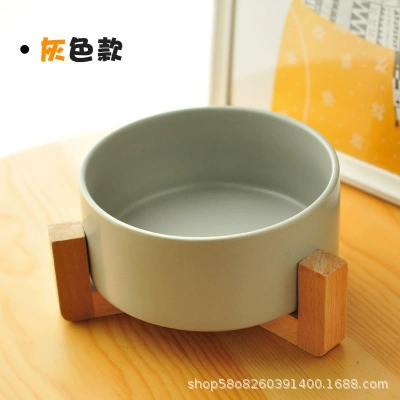 Кошачья чаша, собачья чаша кошка чаша керамическая кошачья чаша с твердым деревянной стойкой кошка питьевая вода миска кошка рис рис горшок горшок горшок кошка кошачья миска поклонение универсальным