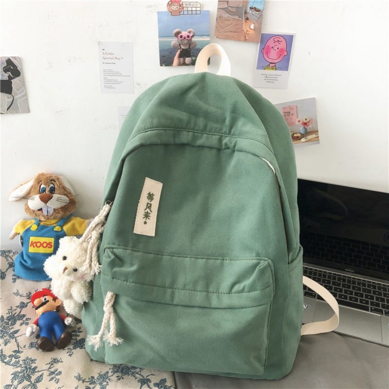 Vanb shoulder backpack girl canvas Youkuku Xiaoqing high school high school students bookbag casual backpack