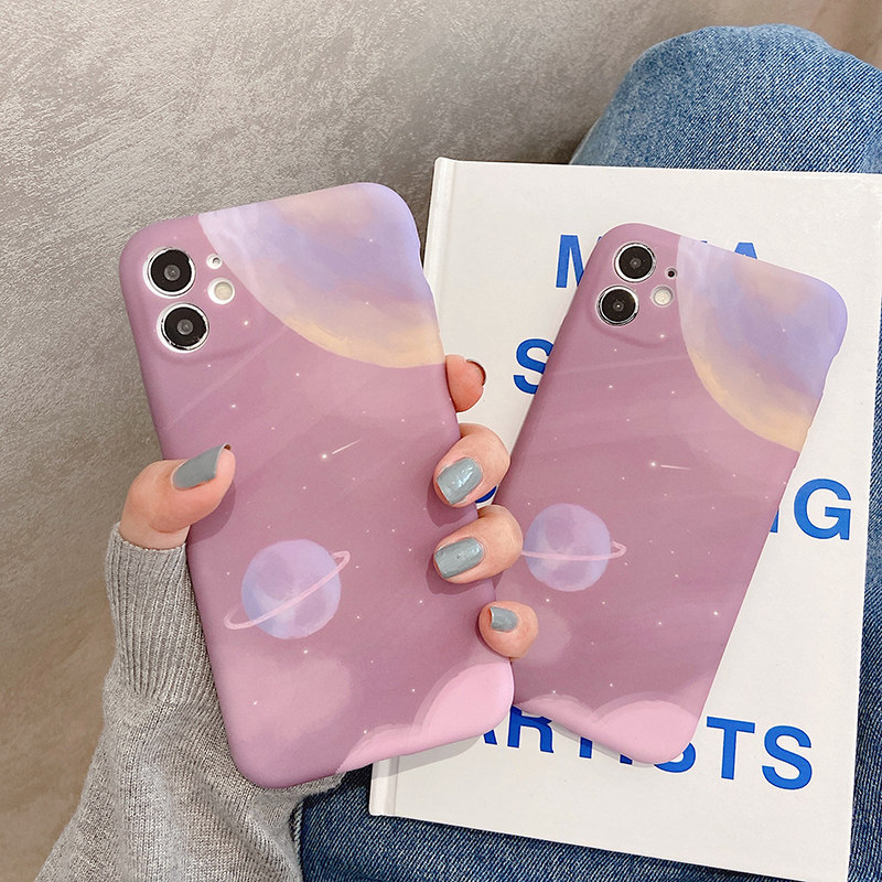 ins wind purple planet applicable iphone11promax mobile phone protection shell pro apple xxr full package xs anti-fall max cute xsmax personality iphon