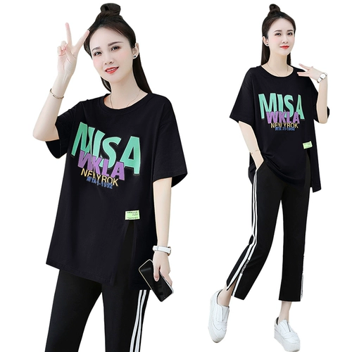 Модная летняя одежда с буквами, спортивные штаны для отдыха, комплект, городской стиль