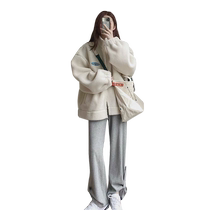 Pregnant women wear large size loose summer outerwear late pregnancy coats thickened and velvet fashionable autumn sweatshirts and cotton clothes for small people